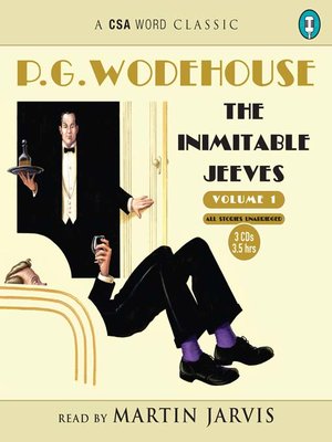 cover image of The Inimitable Jeeves, volume 1